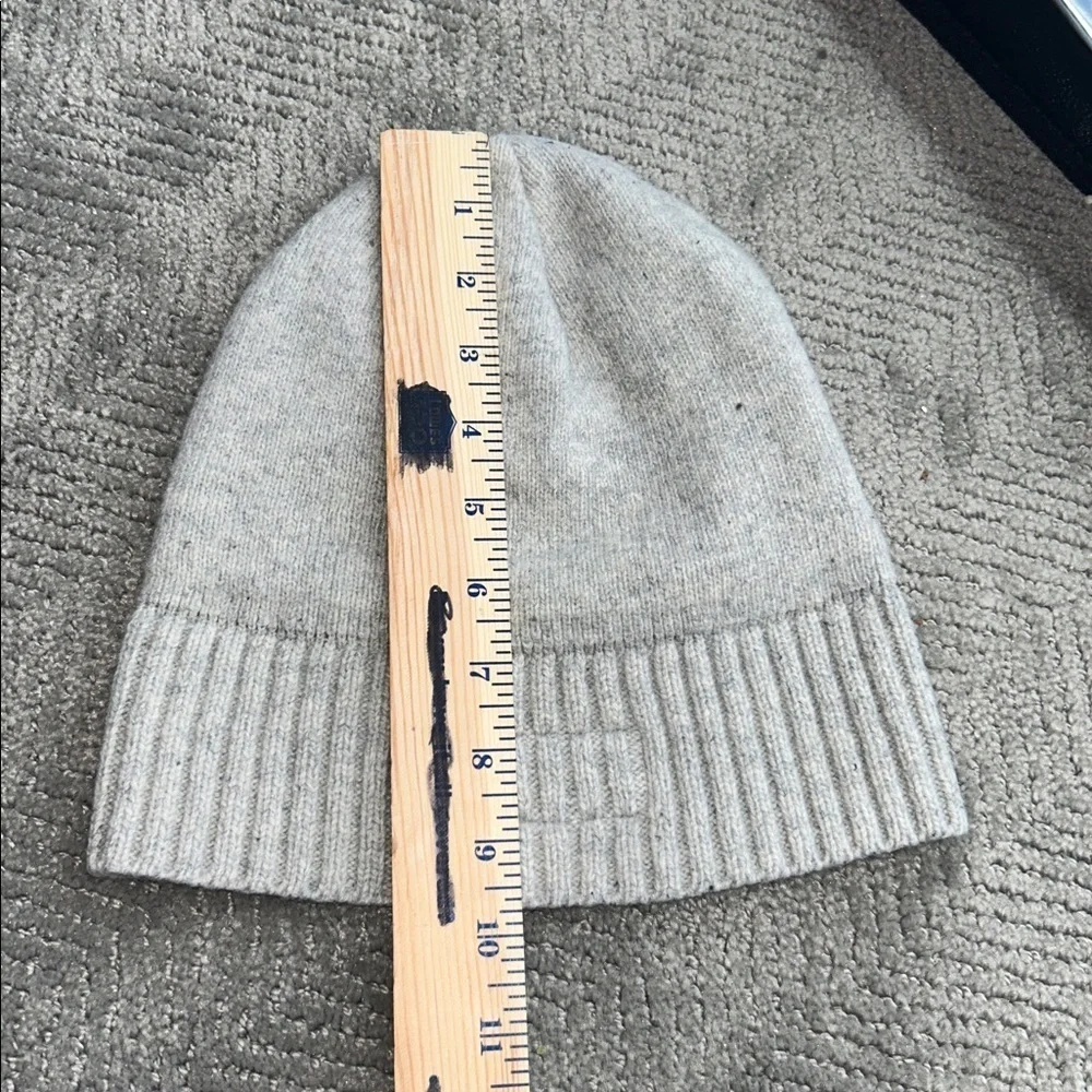Patagonia Brodeo Beanie Gray Logo Wool Blend Outdoors